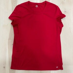 Alo Yoga T-Shirt Women's L Cool Fit Red Short Sleeve Top Workout Active 87370